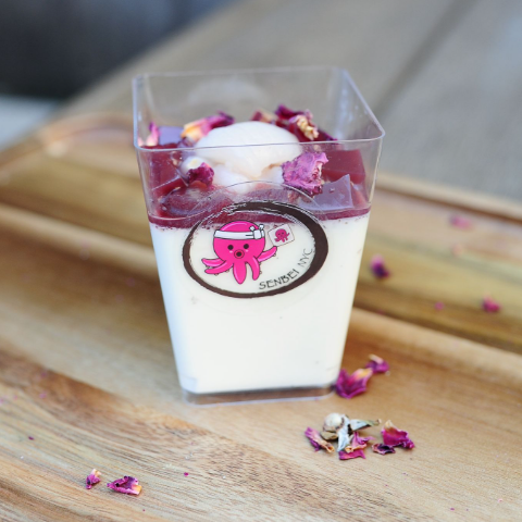 Lychee Rose Panna Cotta